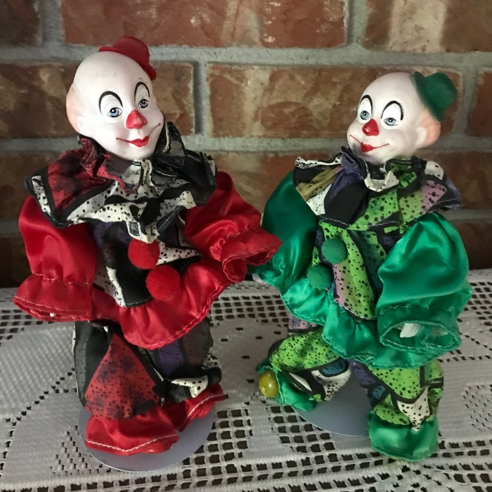 Rare VTG  Porcelain Clown Collectors